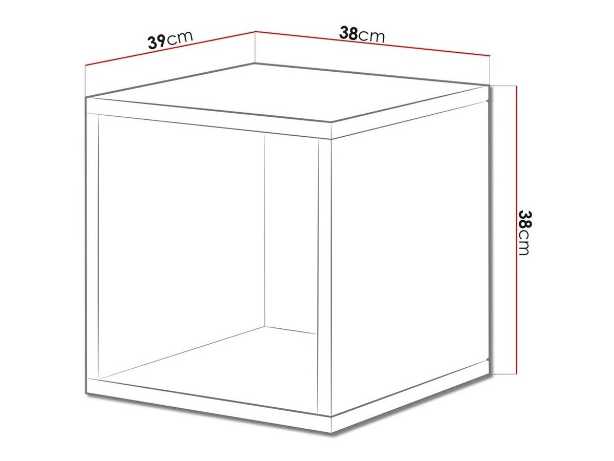 Étagère murale Corbele 105 (Blanc)