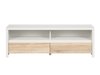 Meuble TV Nolroma 128 (Blanc + Sonoma chêne)
