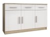 Commode Bacces I (Sonoma chêne + Blanc)