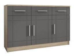 Commode Bacces I (Sonoma chêne + Graphite)