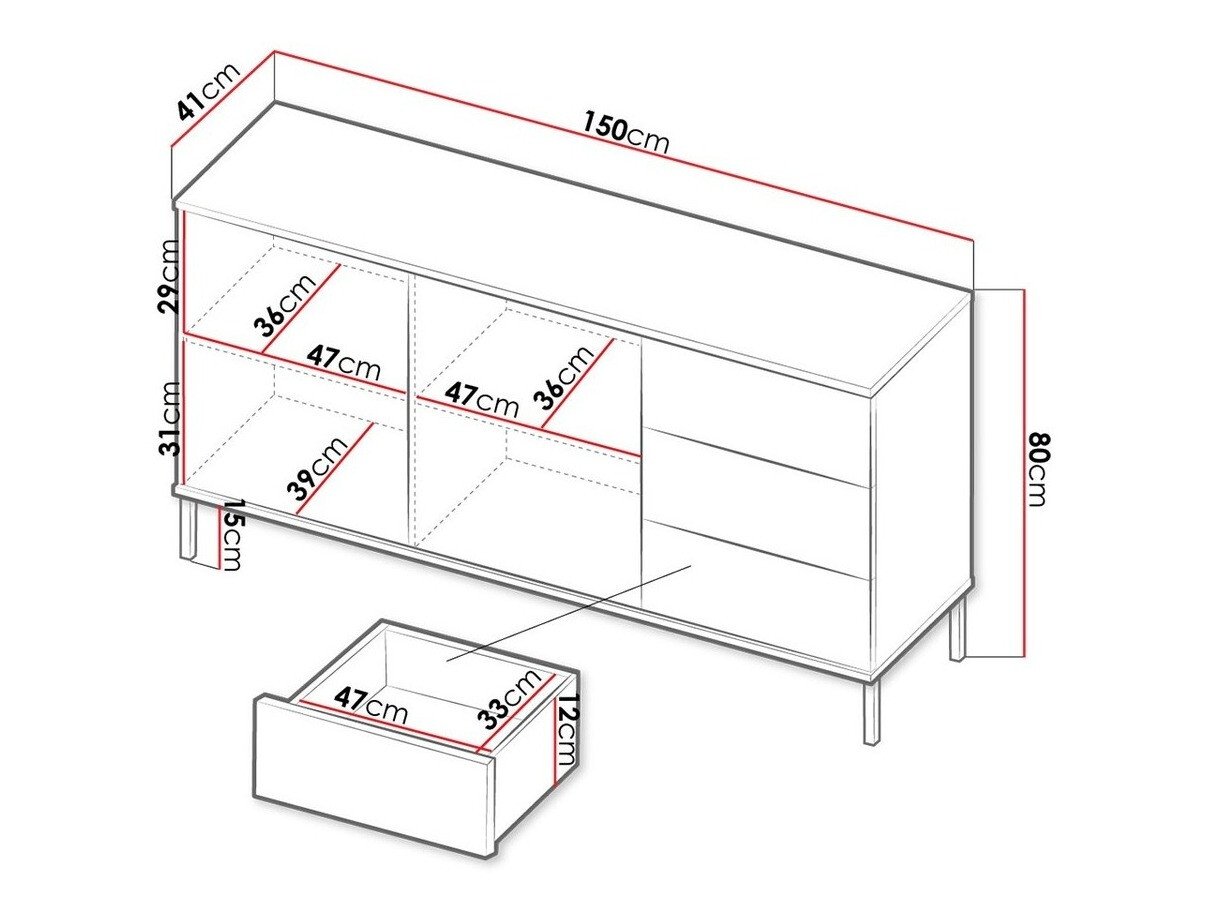 Commode Lomsore 104 (Blanc)