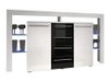 Commode Aestas (Blanc + Noir brillant)