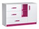 Commode Sorviru 101 (Blanc + Rose)