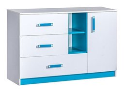 Commode Sorviru 101 (Blanc + Turquoise)