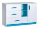 Commode Sorviru 101 (Blanc + Turquoise)