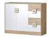 Commode Tolfere 100 (Chêne clair + Blanc)