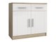 Commode Tucson 144 (Sonoma chêne + Blanc)