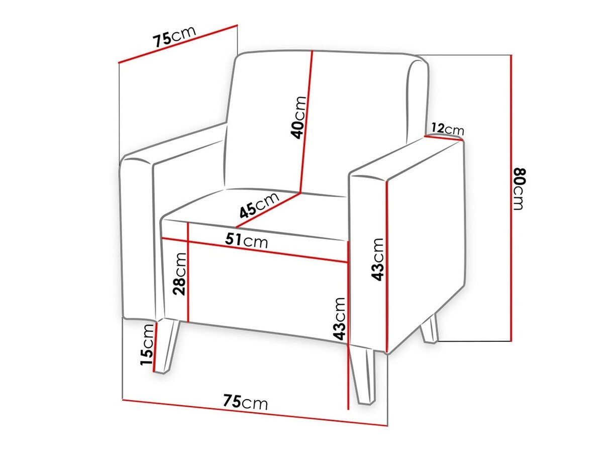 Fauteuil Delbene 102 (Moric 03)