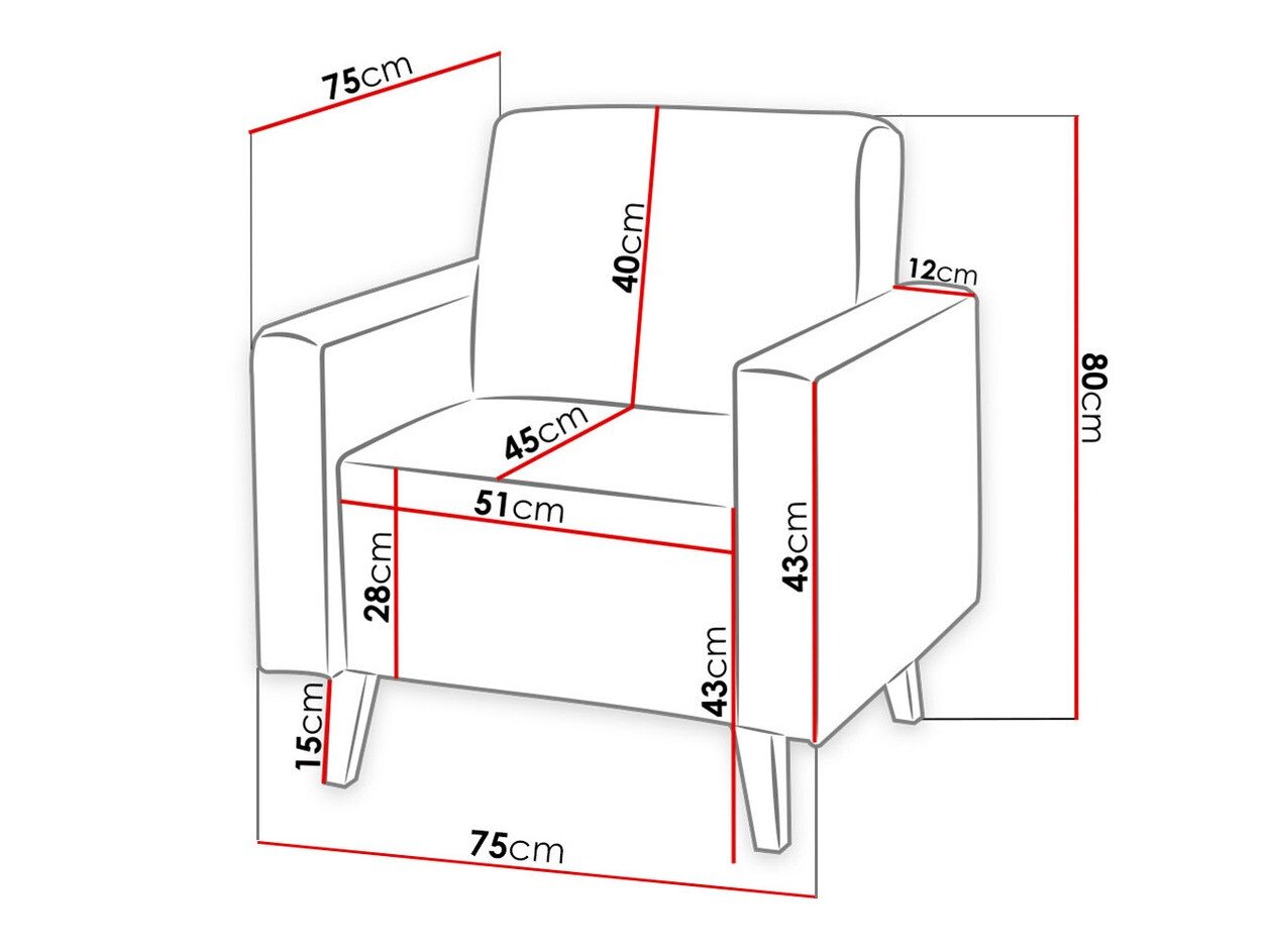 Fauteuil Delbene 102 (Moric 06)