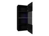 Armoire murale Tivdalu 102 (Blanc + Blanc brillant)