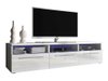 Meuble TV Uva I (Blanc + Blanc brillant)