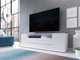 Meuble TV Nashville 114 (Blanc + Blanc brillant)