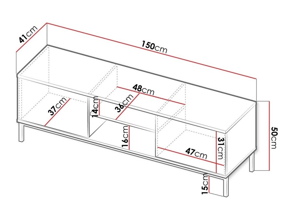 Meuble TV Lomsore 101 (Noir)
