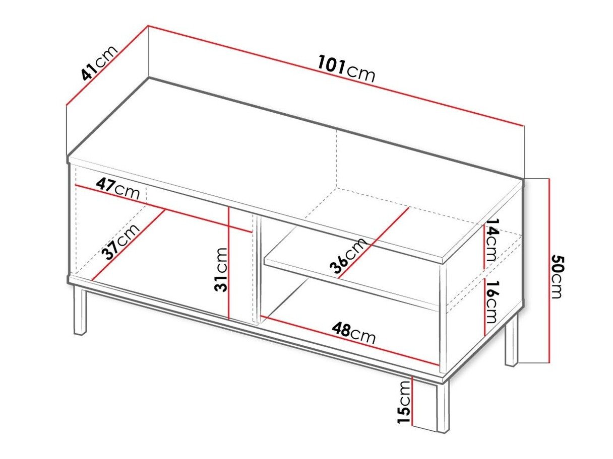 Meuble TV Lomsore 100 (Blanc)