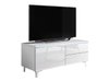 Meuble TV Nashville 118 (Blanc + Blanc brillant)