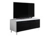Meuble TV Nashville 118 (Blanc + Noir brillant)