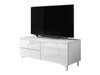 Meuble TV Nashville 119 (Blanc + Blanc brillant)