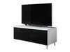 Meuble TV Nashville 119 (Blanc + Noir brillant)