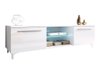 Meuble TV Nashville 120 (Blanc + Blanc brillant)