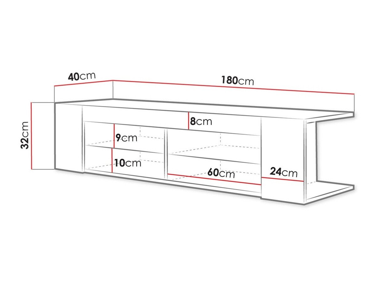 Meuble TV Ver I (Chêne wotan)