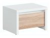 Table de chevet Nolroma 102 (Blanc + Sonoma chêne)