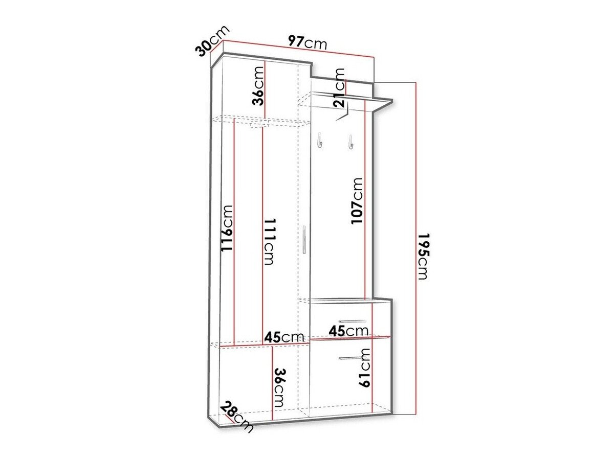 Meuble d'entrée Columba