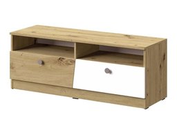 Meuble TV Almira 107 (Chêne Artisan + Blanc + Gris)