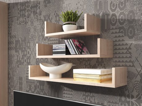 Ensemble d'étagères murales Sarasota 105 (Sonoma chêne)