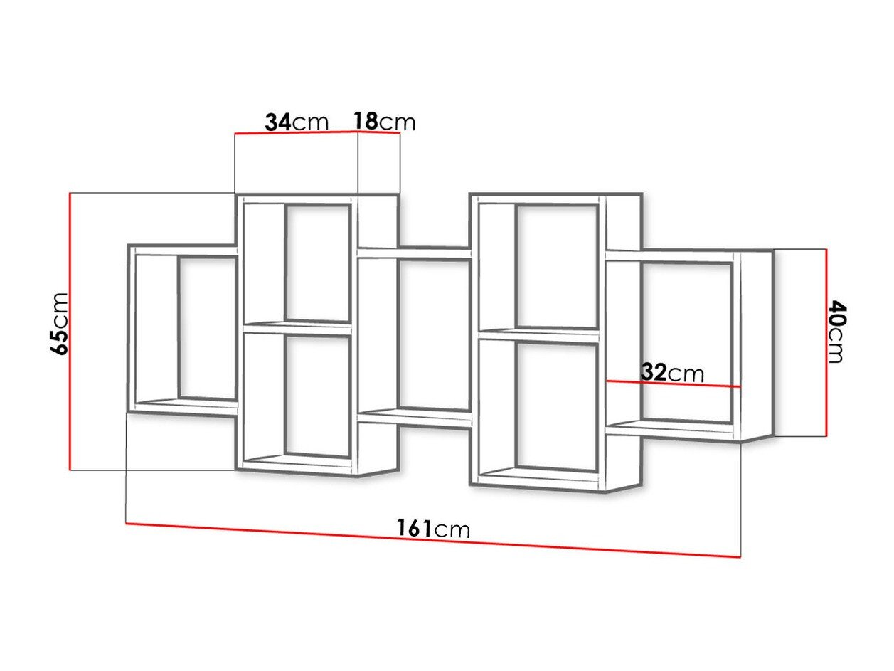 Étagère murale Sarasota 103 (Béton)