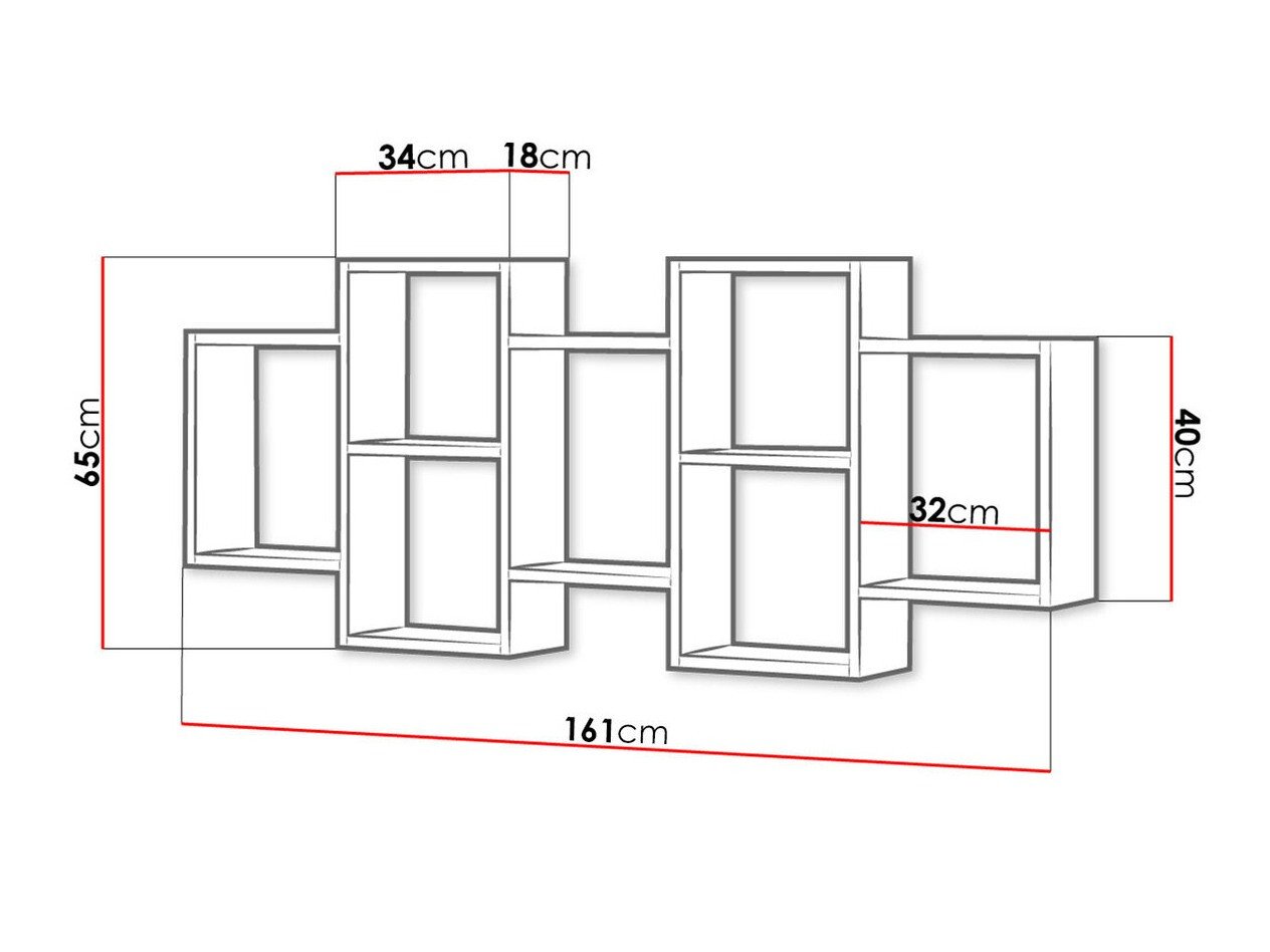 Étagère murale Sarasota 103 (Chêne wotan)