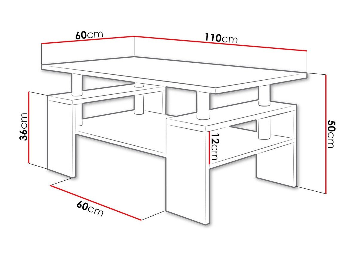 Table basse Fortunal (Blanc)