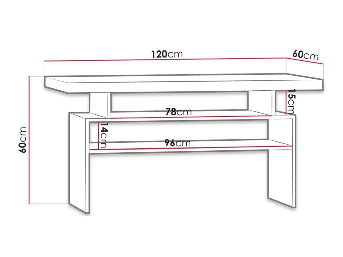 Table basse Serfeno 109 (Artisanat blanc)