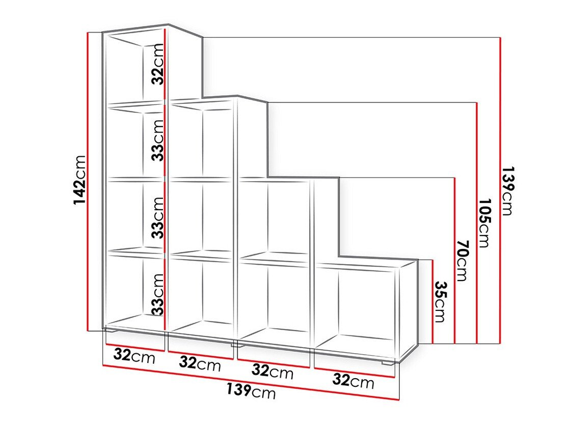 Étagère Sarasota 111 (Blanc)