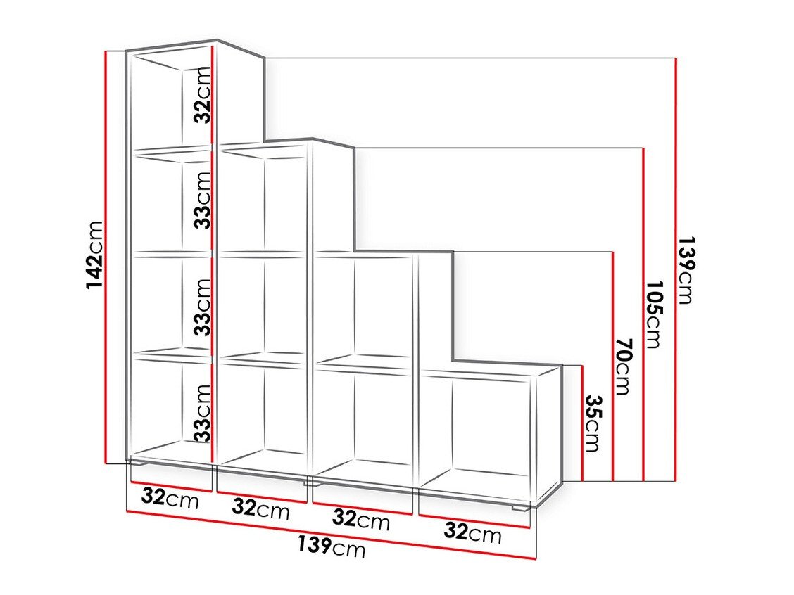 Étagère Sarasota 111 (Sonoma chêne)