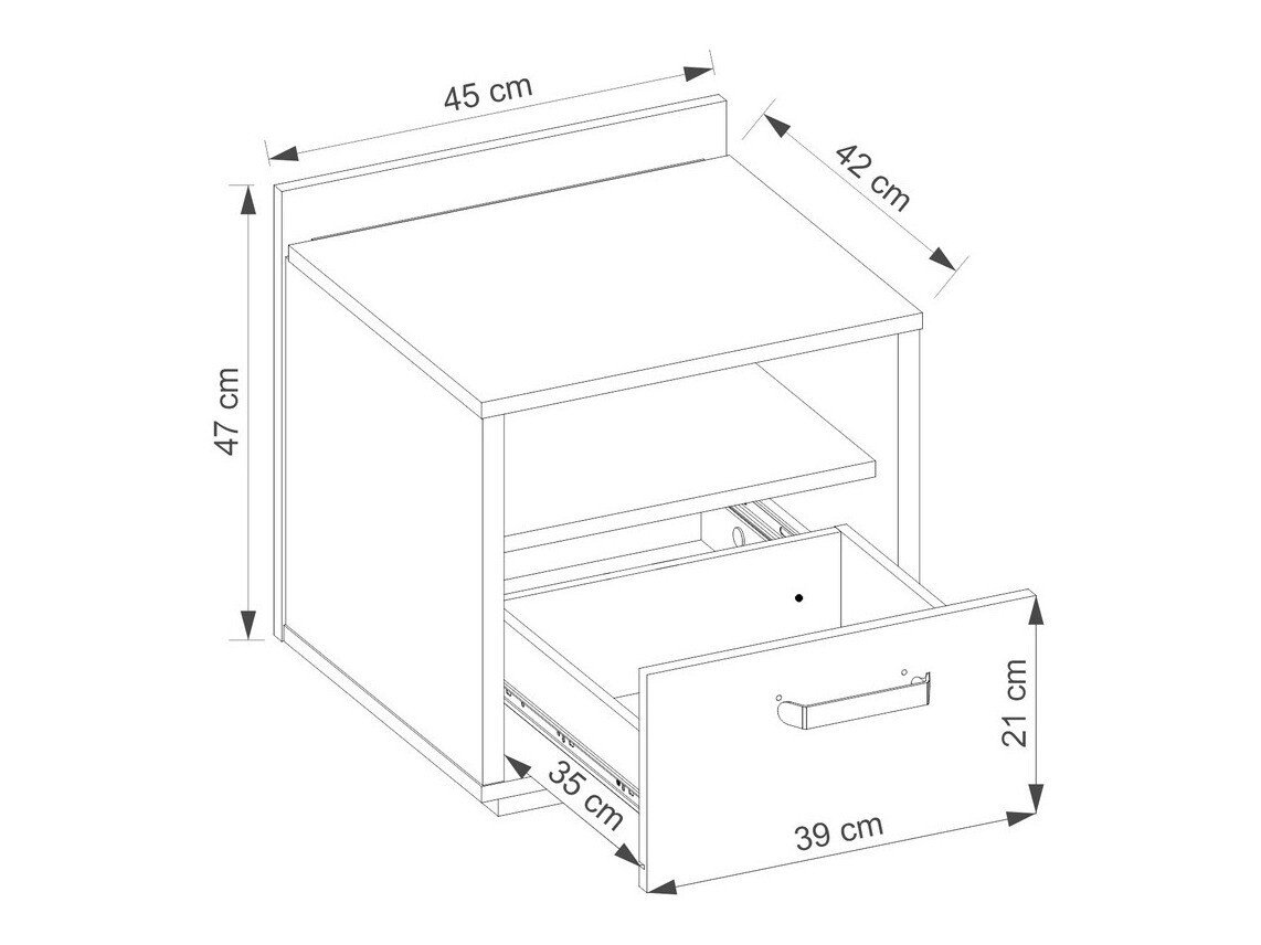 Table de chevet Orlveno 118