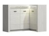 Armoire d'angle Serfeno 112 (Artisanat blanc)