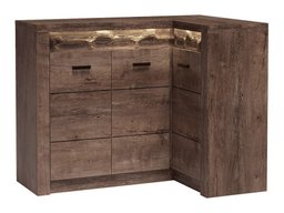 Armoire d'angle Serfeno 112 (Chêne sombre)