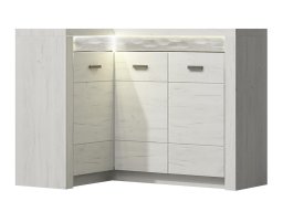 Armoire d'angle Serfeno 113 (Artisanat blanc)