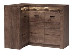 Armoire d'angle Serfeno 113 (Chêne sombre)