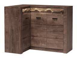 Armoire d'angle Serfeno 113 (Chêne sombre)