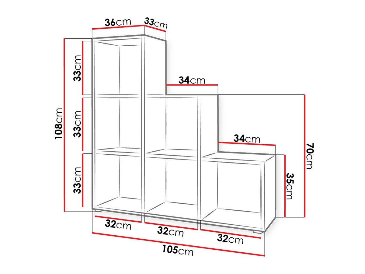 Étagère Sarasota 110 (Sonoma chêne)