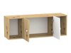 Armoire murale Almira 112 (Chêne Artisan + Blanc + Gris)