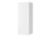 Armoire murale Tivdalu 126 (Blanc + Blanc brillant)
