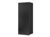 Armoire murale Tivdalu 126 (Noir + Noir brillant)