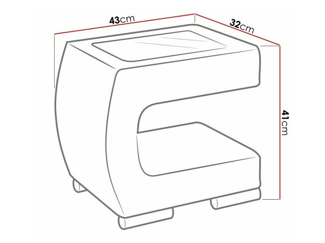 Table de chevet Mensa (Soft 011)