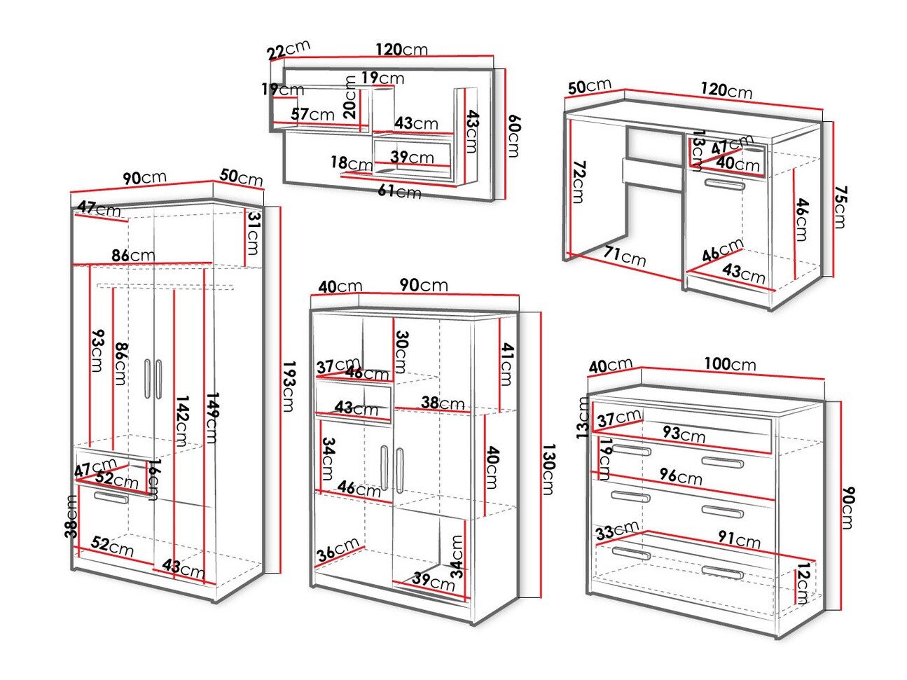 Chambre enfant complète Veravie 124