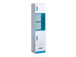 Étagère Sorviru 104 (Blanc + Turquoise)