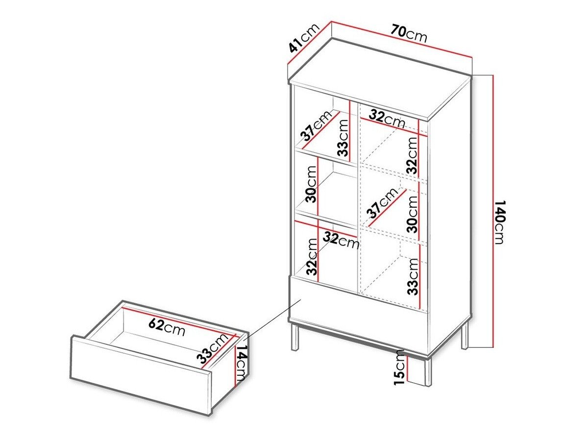 Étagère Lomsore 103 (Blanc)
