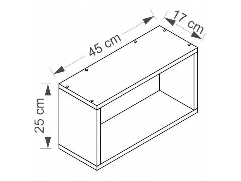 Étagère murale Cirdora 110 (Blanc)