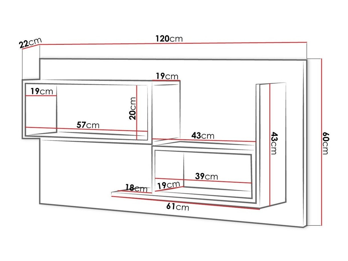 Étagère murale Veravie 129